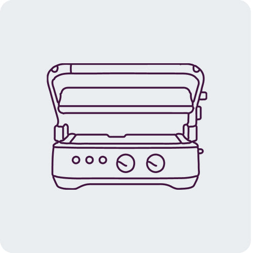 Breville BGR700BSS1BCA1 Sear & Press Grill - Brushed Stainless Steel (BGR700BSS)