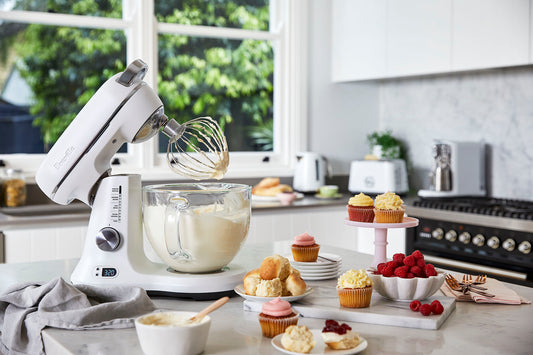 Breville BEM825OYS1BUS1 The Bakery Chef Stand Mixer - Oyster Shell Finish (BEM825OYS)