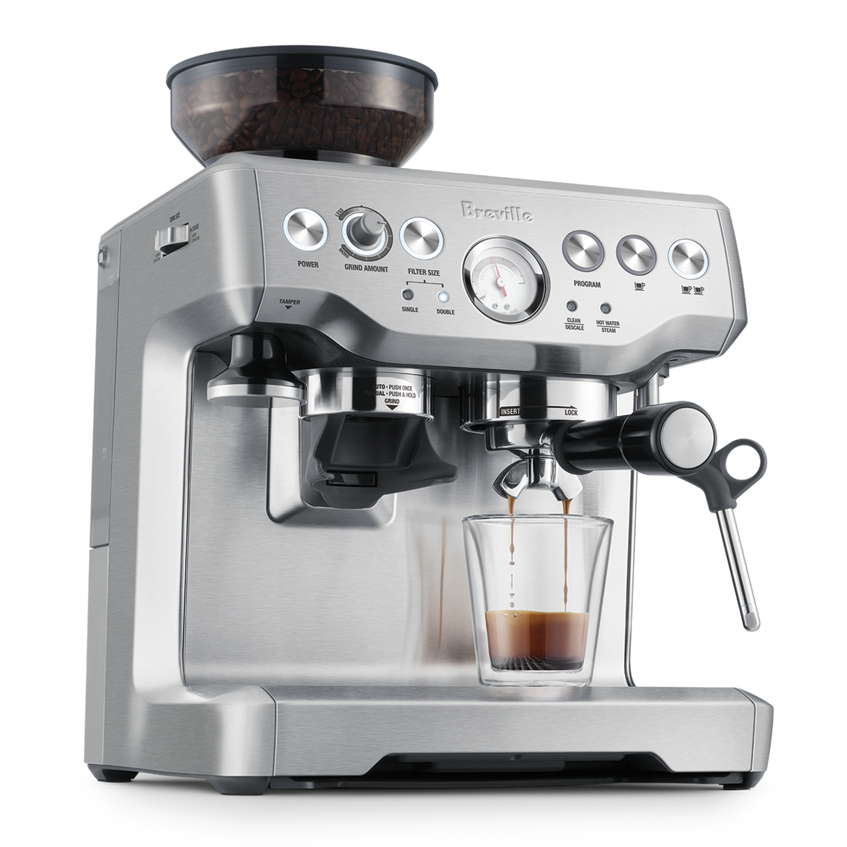 Breville BES870BSXL The Barista Express Espresso Machine - Black Sesame Finish (BES870BSXL)