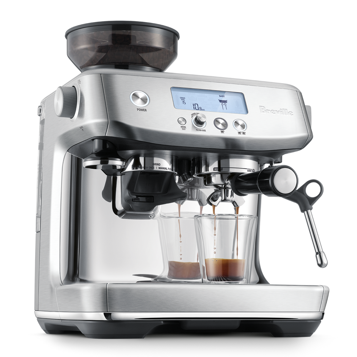 Breville BES878OLT1BNA1 The Barista Pro Espresso Machine - Olive Tapenade Finish (BES878OLT)