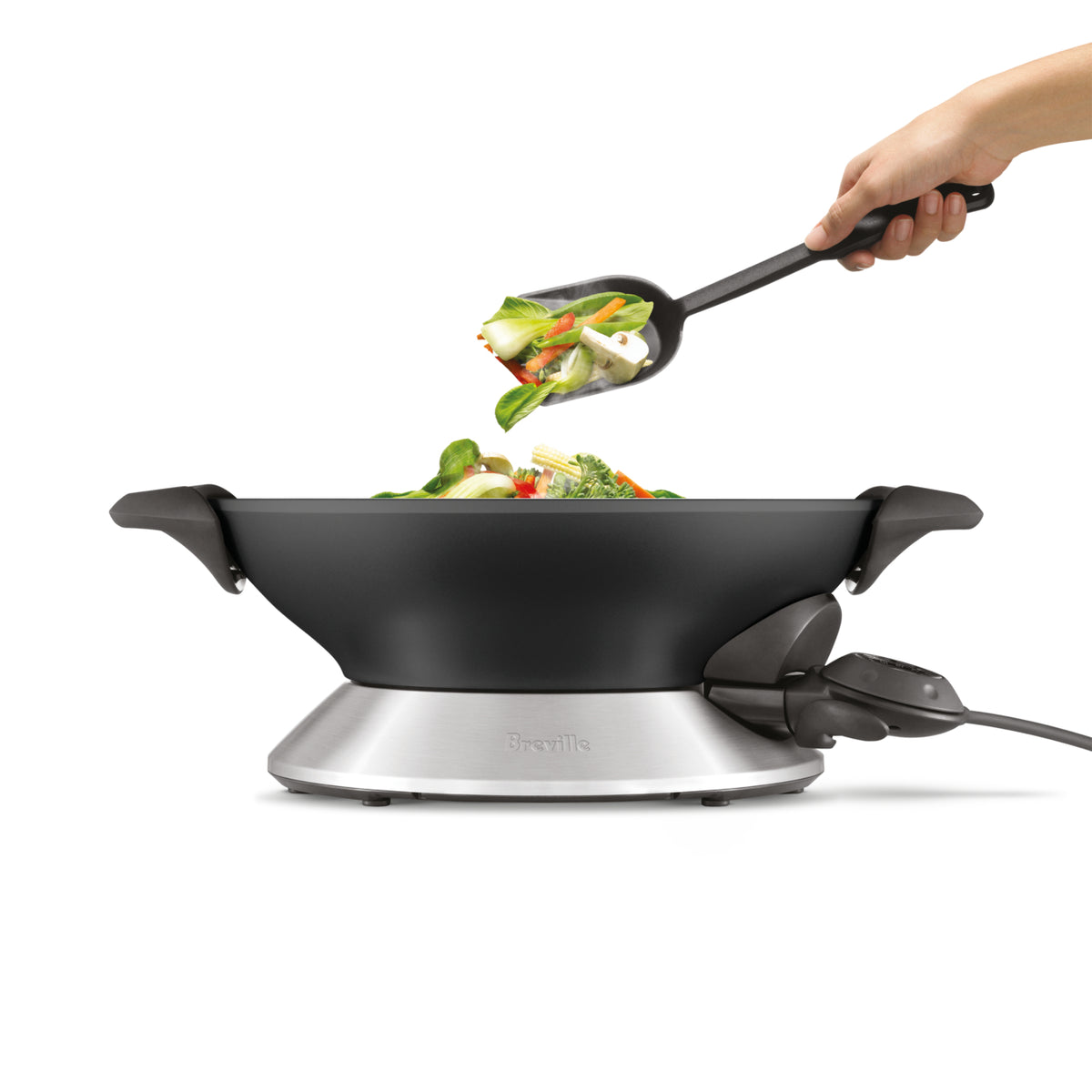 Wok à induction Breville BEW600XL - Acier inoxydable (BEW600XL)