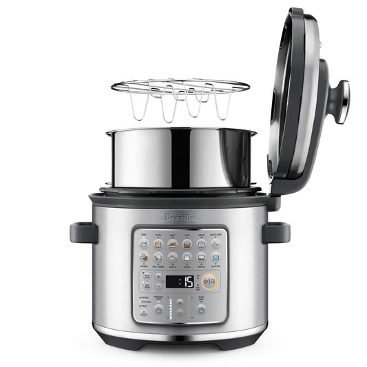 Breville BPR680BSS1BUS1 The Fast Slow Go Pressure Cooker - Brushed Stainless Steel (BPR680BSS)