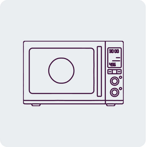 Breville BMO650SIL1BCA1 Compact Wave Soft Close Microwave - Silver Finish (BMO650SIL)