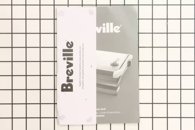 Manuel d'instructions du gril contact Breville BGR200 - SP0010367