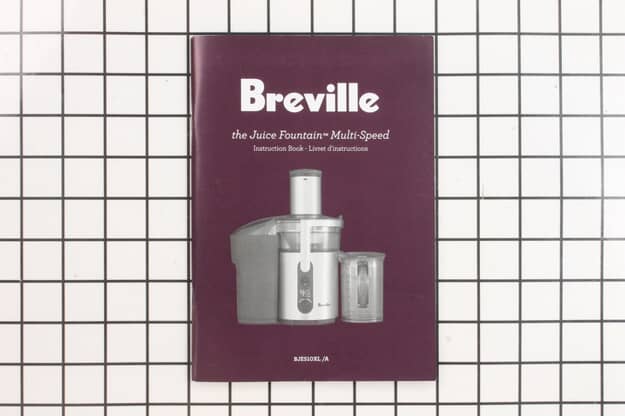 Manuel d'instructions de la centrifugeuse Breville BJE510 - SP0010410